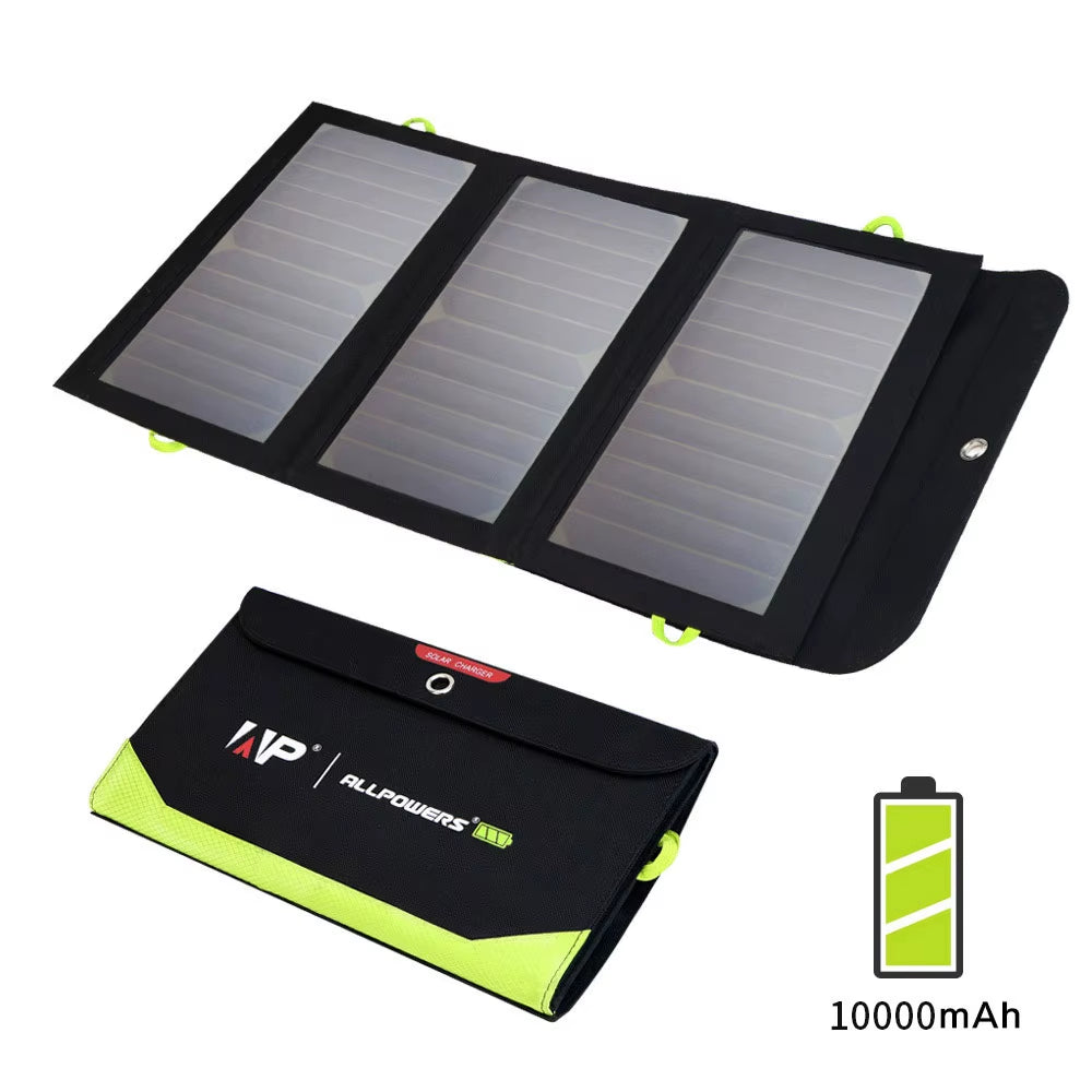 Flexible Foldable Solar Panel 5V 18V High Efficience Solar Battery Charger 21W Solar Phone Charger for Travel Iphone