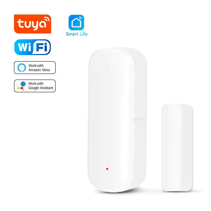 Tuya Wifi/Zigbee Door Window Sensor Smart Home Security Protection Alarm System Door Open / Closed Detectors for Alexa Google