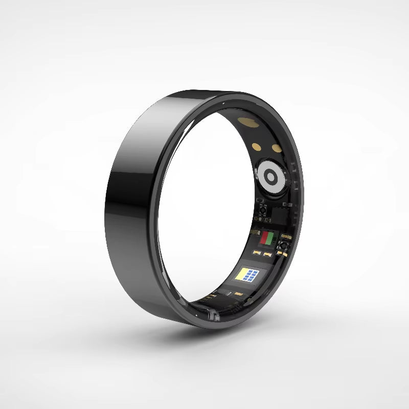 Smart Ring for Men & Women, Bluetooth Sync, Sleep, Heart Rate, Blood Pressure, Oxygen Monitor, 5ATM Waterproof, TK5 Smart Ring