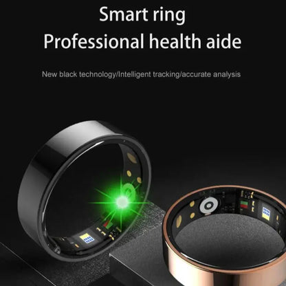 Smart Ring for Men & Women, Bluetooth Sync, Sleep, Heart Rate, Blood Pressure, Oxygen Monitor, 5ATM Waterproof, TK5 Smart Ring