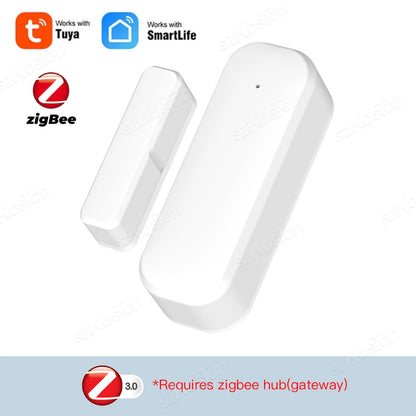 Tuya Wifi/Zigbee Door Window Sensor Smart Home Security Protection Alarm System Door Open / Closed Detectors for Alexa Google