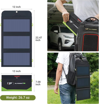 Flexible Foldable Solar Panel 5V 18V High Efficience Solar Battery Charger 21W Solar Phone Charger for Travel Iphone